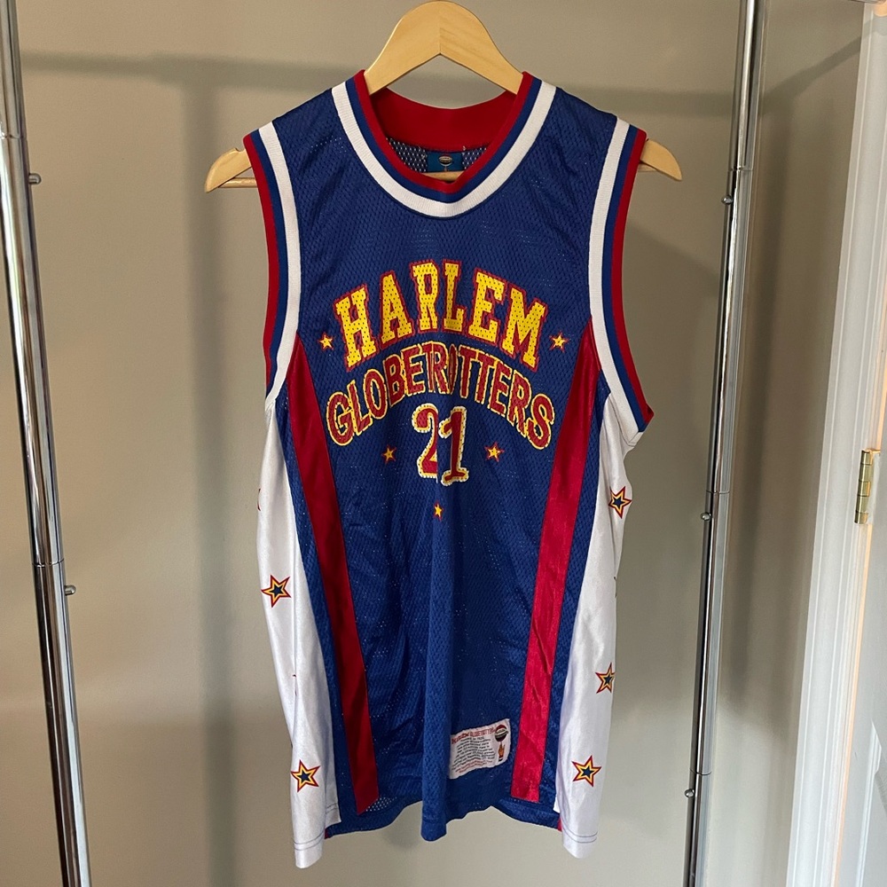 Harlem Globetrotters Blue Basketball Jersey